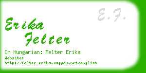 erika felter business card